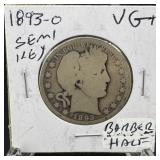 1893-O Barber Half SILVER
