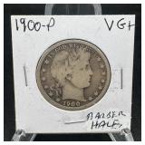 1900 Barber Half SILVER