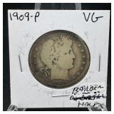1909-P Barber Half SILVER