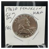 1963-D Franklin Half SILVER GEM BU FBL