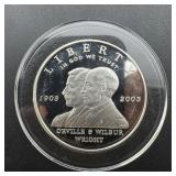 2003-S Wright Brothers Proof Silver Dollar