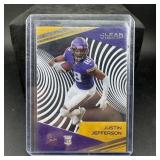 Clear Vision Justin Jefferson Rookie Card