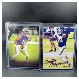 (2) Justin Jefferson Rookie Football Cards