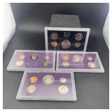(4) Mixed Date United States Proof Sets