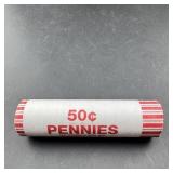 Error Nickel Roll Wrapped In Penny Roll