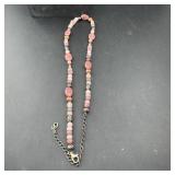 Sterling Silver Glass Bead Necklace