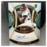 Bhayshul Tuten Rookie Select Silver Autograph Foot