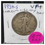 1934-S Walking Liberty Half SILVER