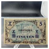 WW2 Allied Military Currency Japan