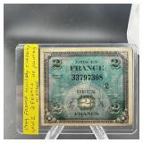 1944 France 2 Francs WW2