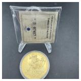 Gold-Plated $20 Gold Eagle Coin
