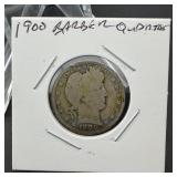1900 Barber Quarter SILVER