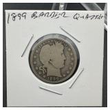 1899 Barber Quarter SILVER