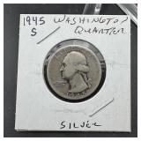 1945-S Washington Quarter SILVER