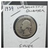 1939 Washington Quarter SILVER