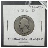 1936-D Washington Quarter SILVER