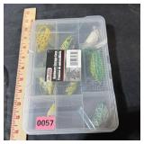 Tackle Box W/ 10 Floating Frogs & Bass Lures