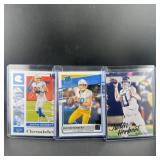 (3) Justin Herbert Rookie Cards