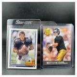 (2) Brett Favre Rookie Cards