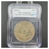 1921-S Morgan Dollar ICG