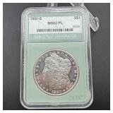 1880-S Morgan Dollar MS63 PL