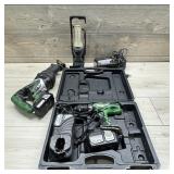 Hitachi Drill Kit, Sawzall, & Light W/ Chargers &