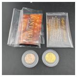 Gold Plated Wheat Cents