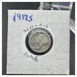 1917-S Mercury Silver Dime