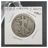 1920-D Walking Liberty Silver Half Dollar