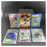 (6 Qty) NFL Rookie Football Cards Including Jackso