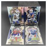 (4 Qty) Bills Select Silver Football Cards Includi