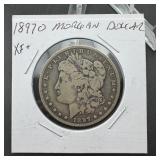 1897-O Morgan Silver Dollar XF+