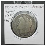 1901-S Morgan Silver Dollar Semi Key