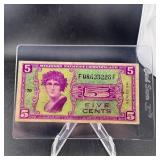 5 Cent Military Payment Certificate