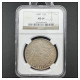 1897 Morgan Silver Dollar Ms64