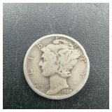 1930 S Mercury Silver Dime