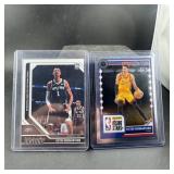 (2) Victor Wembanyama Rookie Basketball Cards (one