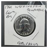 1964 Washington Silver Quarter
