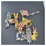 Large Lot Collectible Brooches