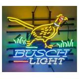Busch Light Pheasant Hunting 19'x15' Real Glass