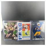 (3) Justin Herbert Rookie Football Cards