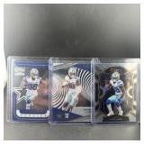 (3) Ceedee Lamb Rookie Football Cards