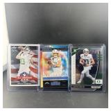 (3) Justin Herbert Rookie Football Cards