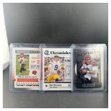 (3) Joe Burrow Rookie Football Cards