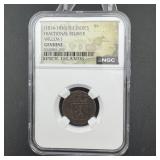 1836 Fractional New York Penny