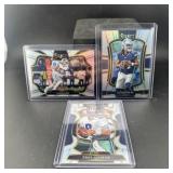 (3 Qty) Dallas Cowboys Silver Football Cards Inclu