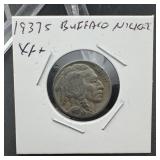 1937-S Buffalo Nickel XF+