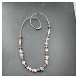 Sterling Silver Glass Bead Necklace