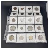 Sheet Foreign Currency & Coin/Token Lot