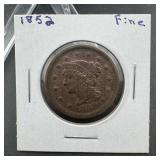 1852 Large Cent